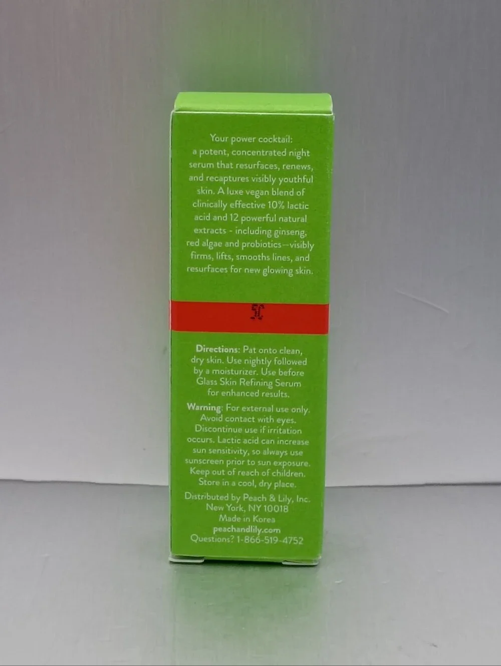 5 For $25 Item🌸 Peach & Lily Power Cocktail Lactic Acid Repair Serum